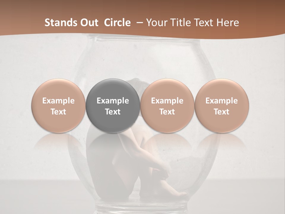 Caucasian Liberty Woman PowerPoint Template