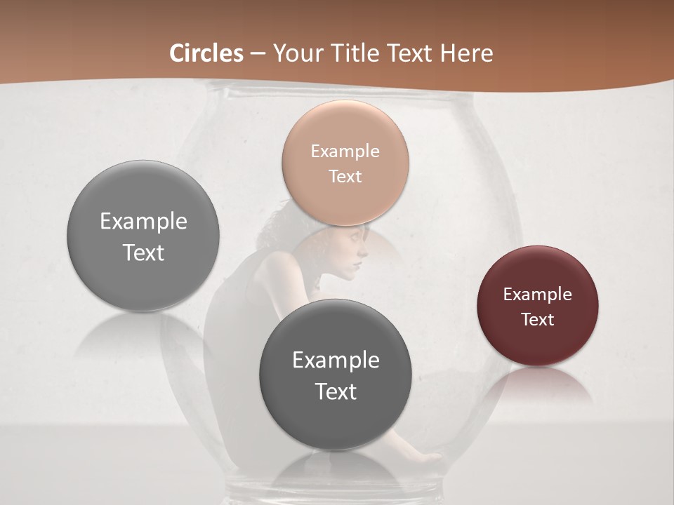 Caucasian Liberty Woman PowerPoint Template