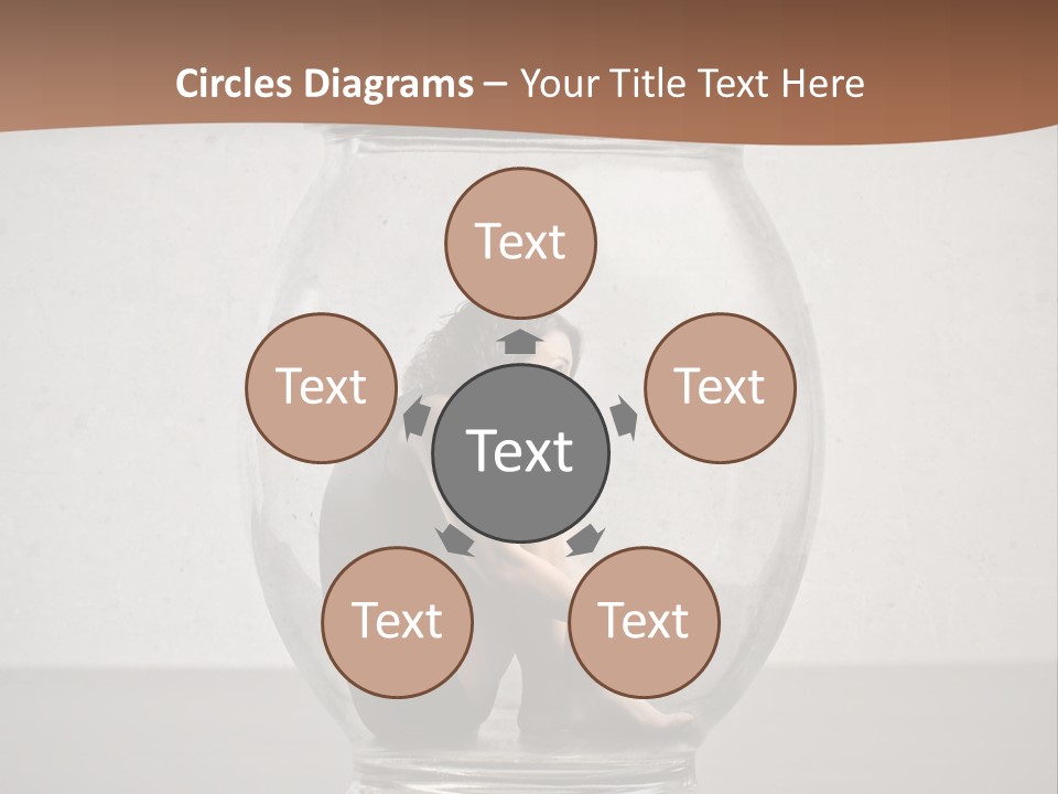 Caucasian Liberty Woman PowerPoint Template