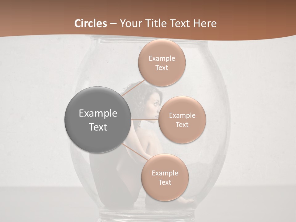 Caucasian Liberty Woman PowerPoint Template