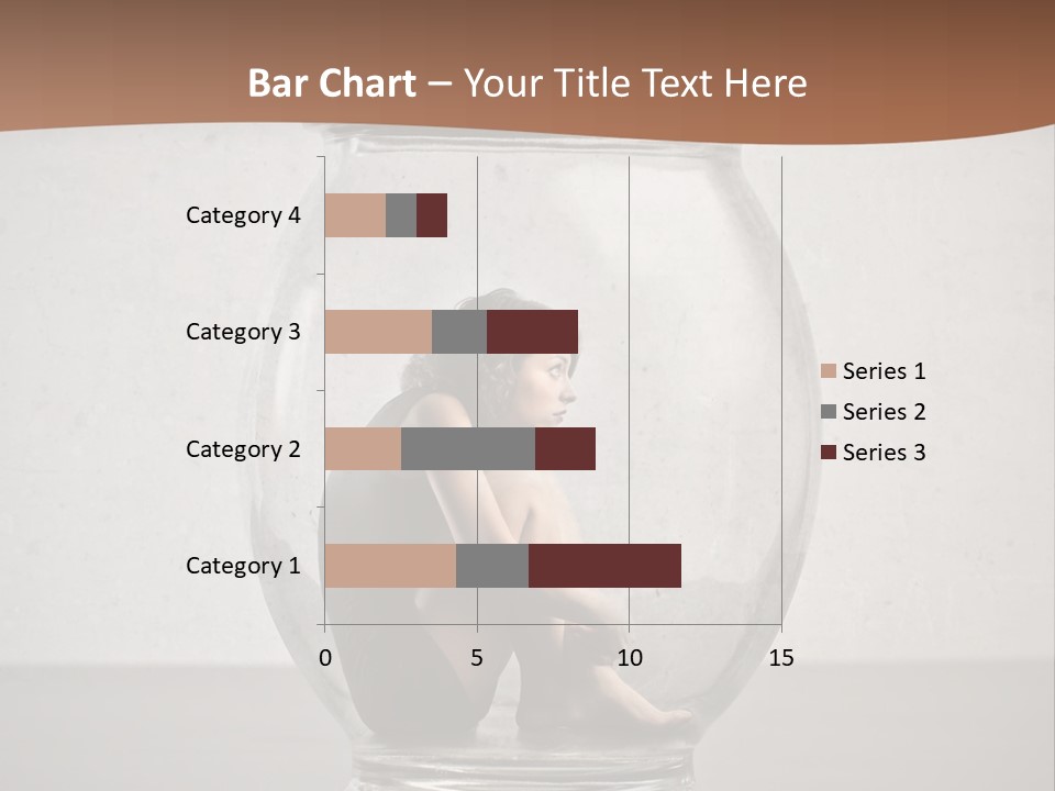 Caucasian Liberty Woman PowerPoint Template