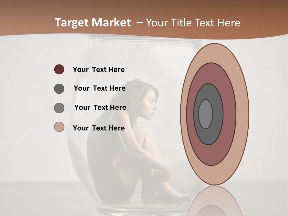 Caucasian Liberty Woman PowerPoint Template