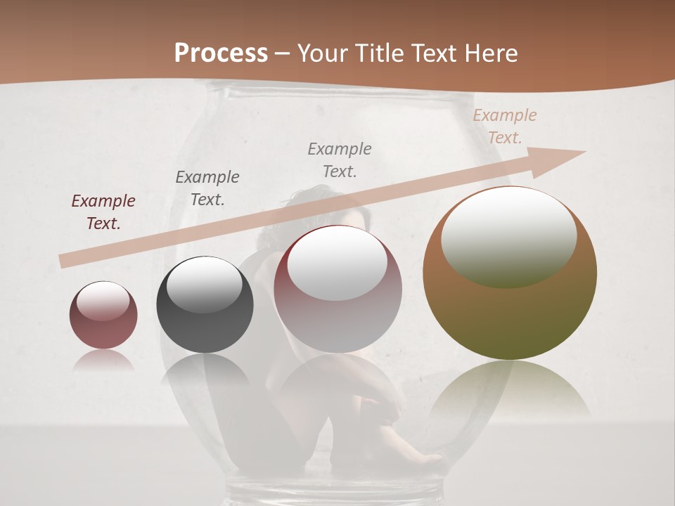 Caucasian Liberty Woman PowerPoint Template