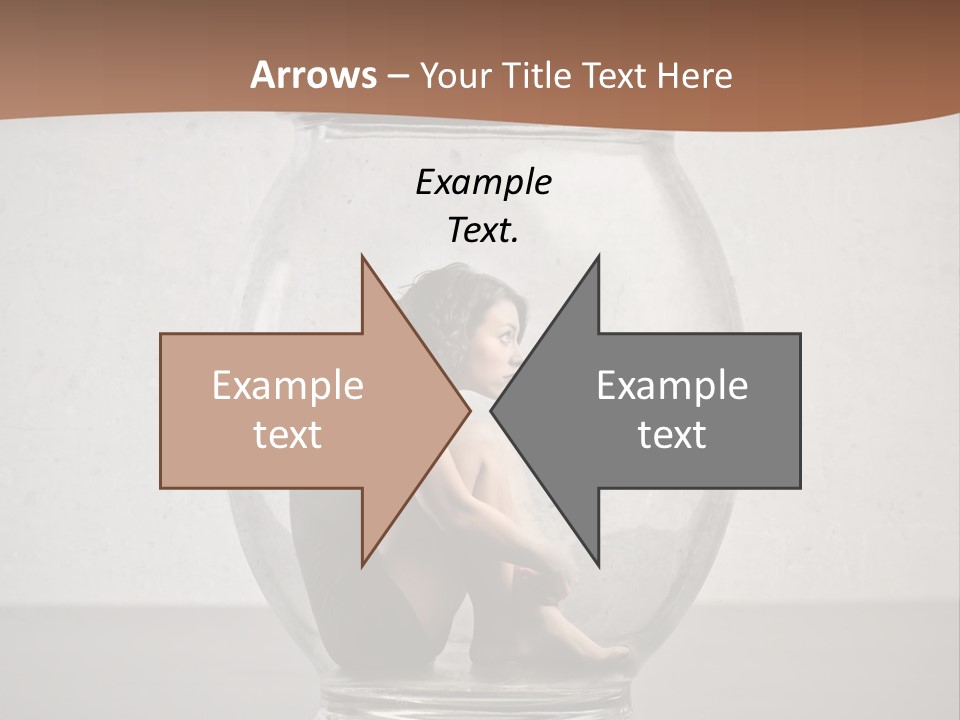 Caucasian Liberty Woman PowerPoint Template