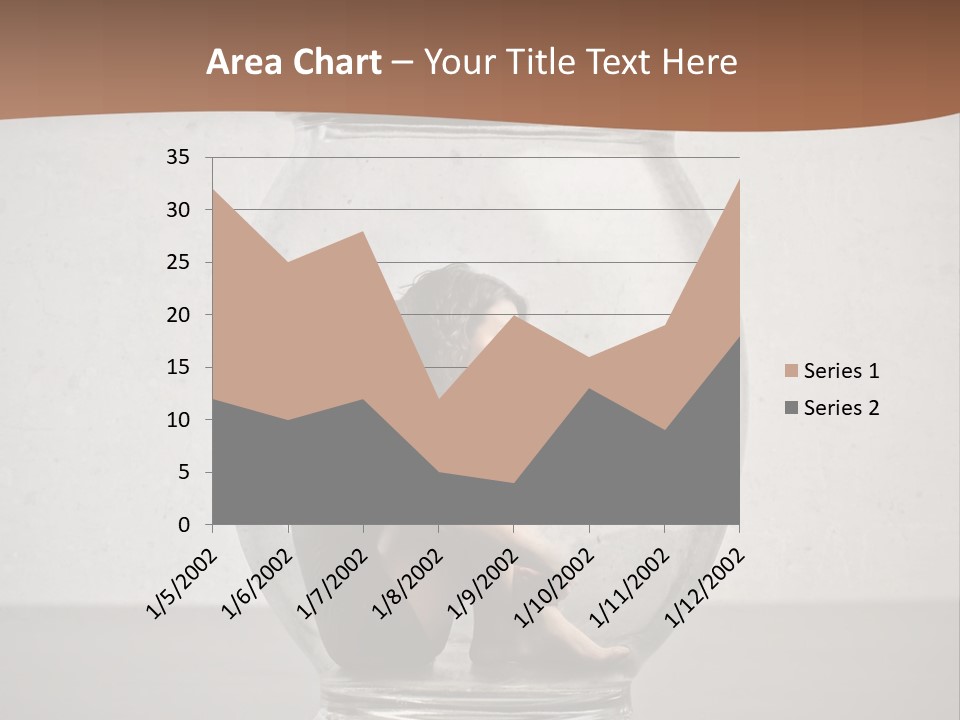 Caucasian Liberty Woman PowerPoint Template