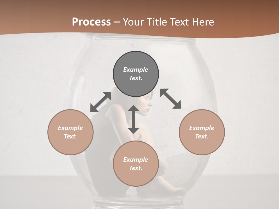 Caucasian Liberty Woman PowerPoint Template