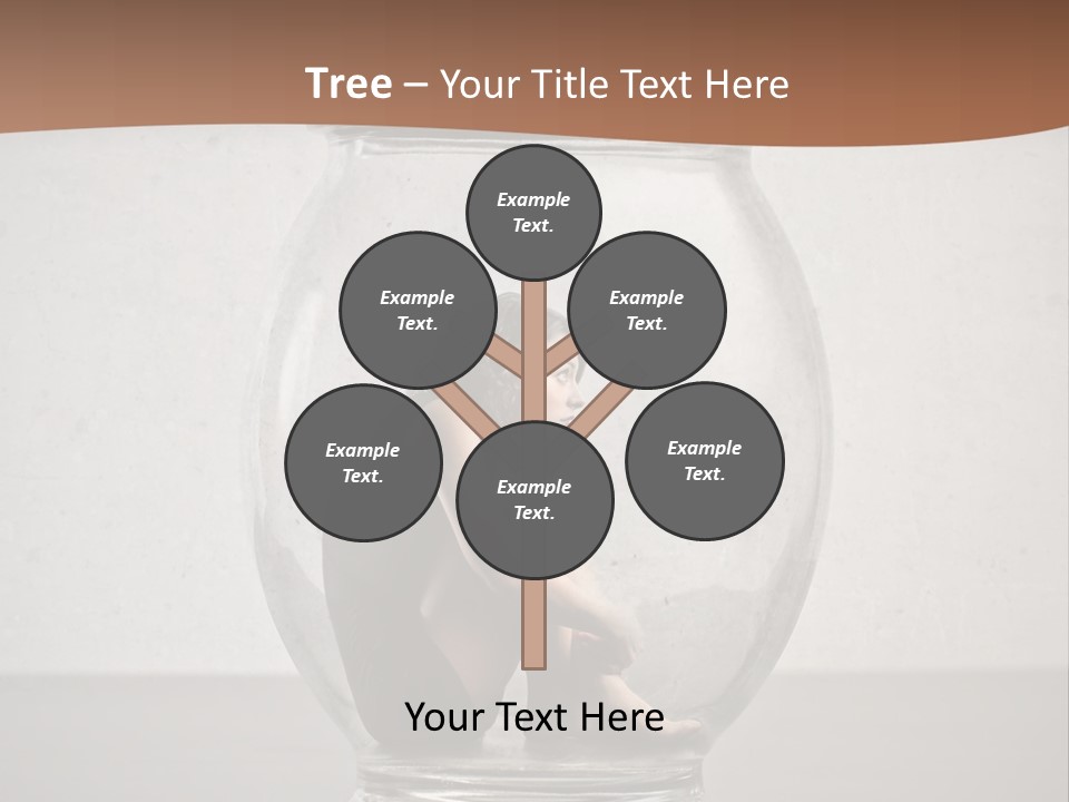 Caucasian Liberty Woman PowerPoint Template