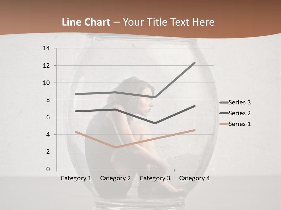 Caucasian Liberty Woman PowerPoint Template