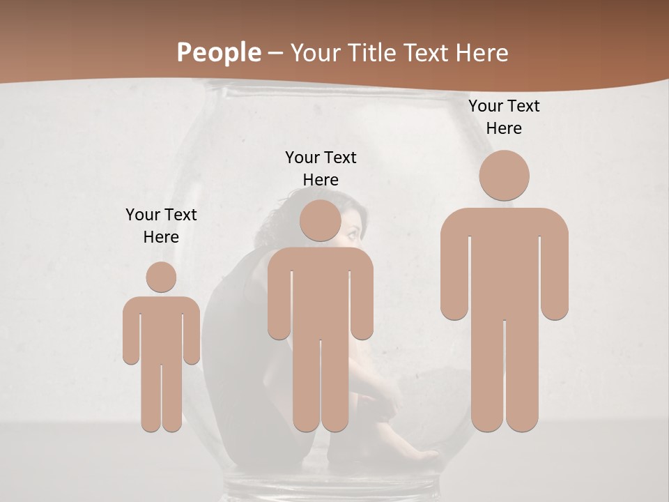 Caucasian Liberty Woman PowerPoint Template