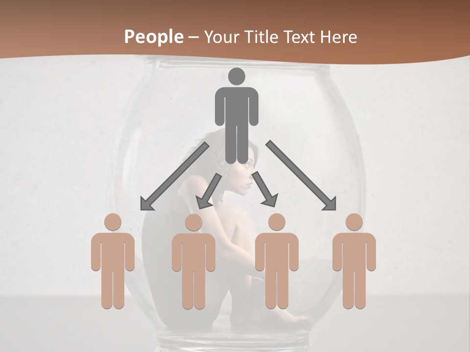 Caucasian Liberty Woman PowerPoint Template