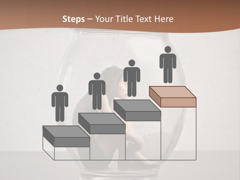 Caucasian Liberty Woman PowerPoint Template