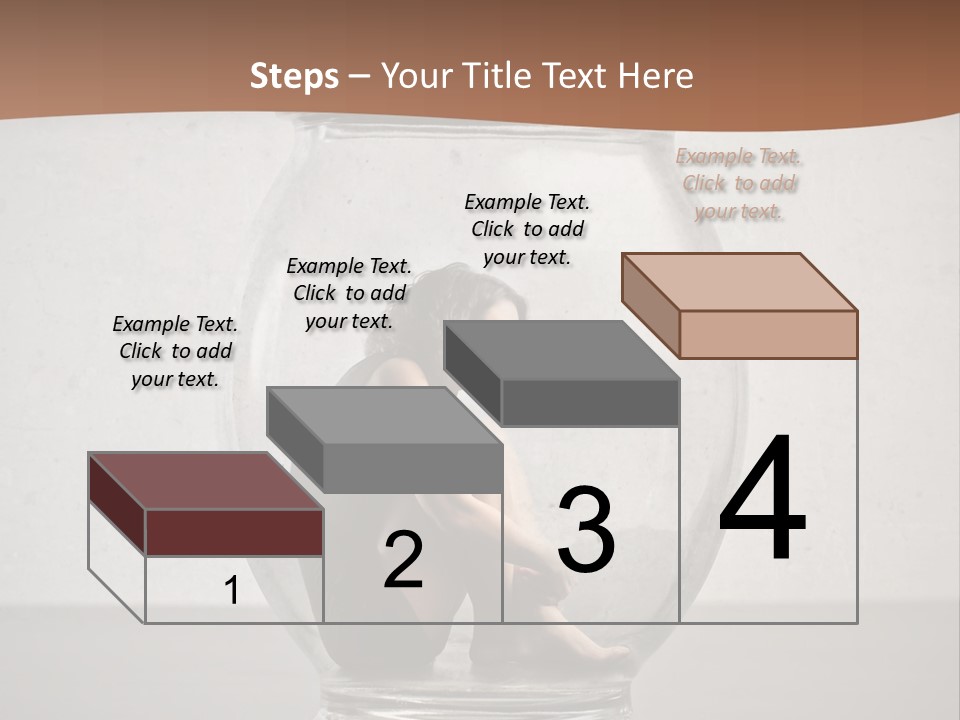 Caucasian Liberty Woman PowerPoint Template