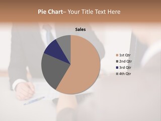 Male Teamwork Smile PowerPoint Template