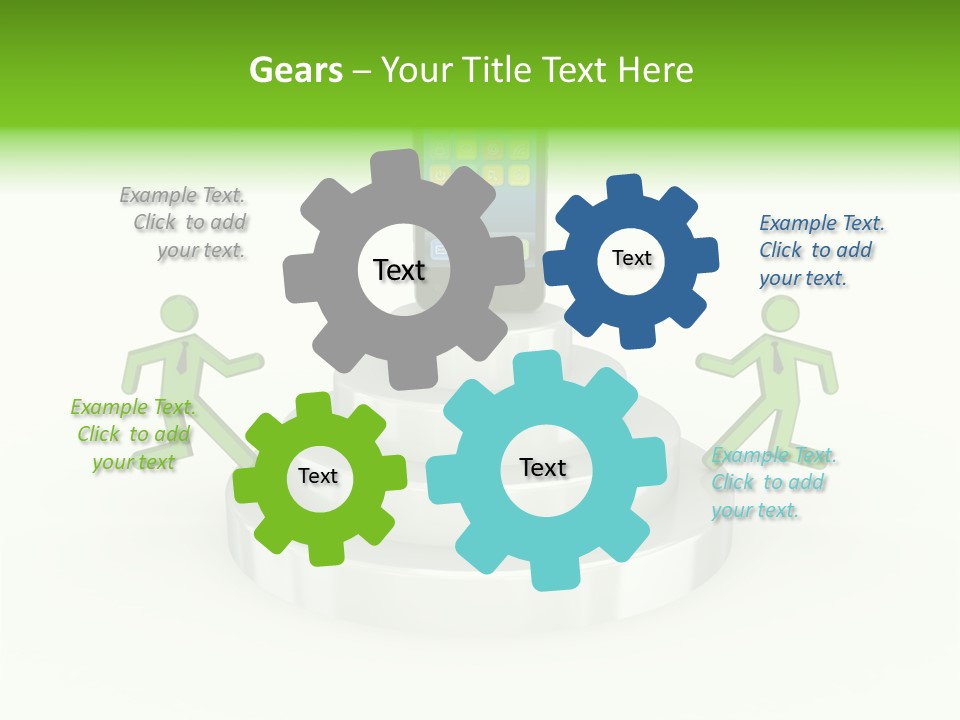Staircase Growth Stair PowerPoint Template