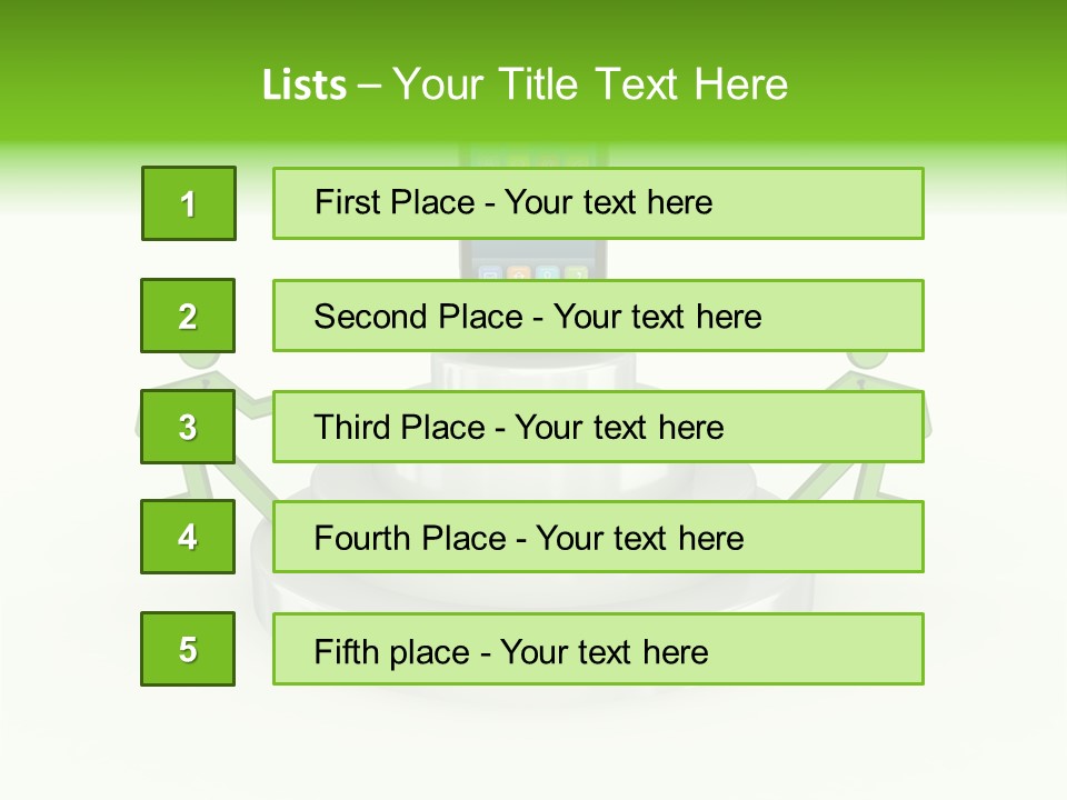 Staircase Growth Stair PowerPoint Template