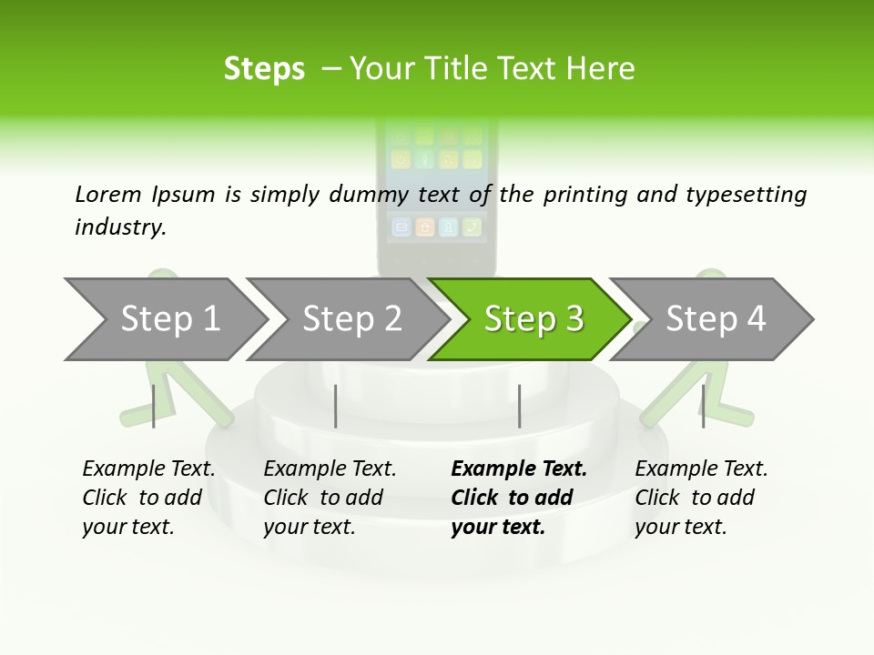 Staircase Growth Stair PowerPoint Template