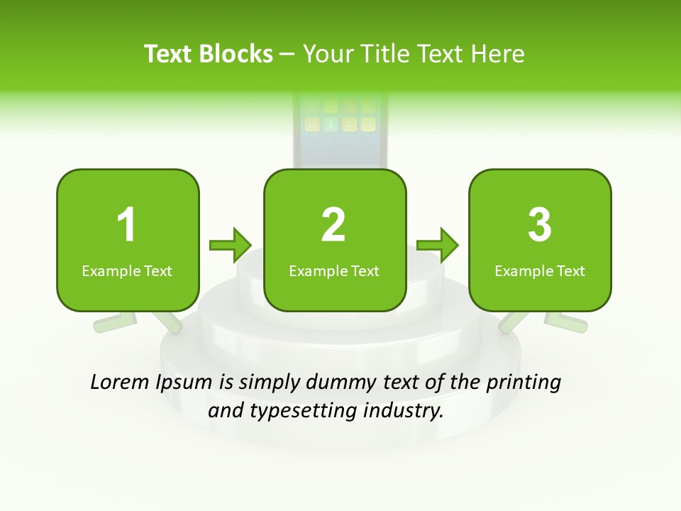 Staircase Growth Stair PowerPoint Template