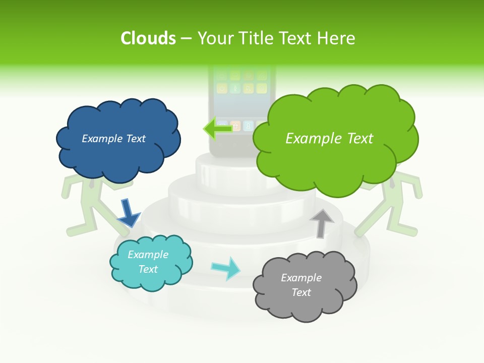 Staircase Growth Stair PowerPoint Template