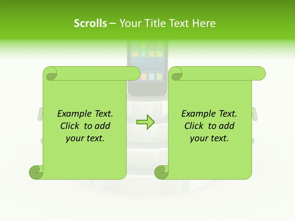 Staircase Growth Stair PowerPoint Template