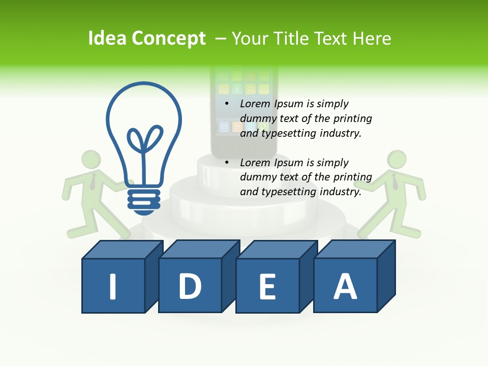 Staircase Growth Stair PowerPoint Template