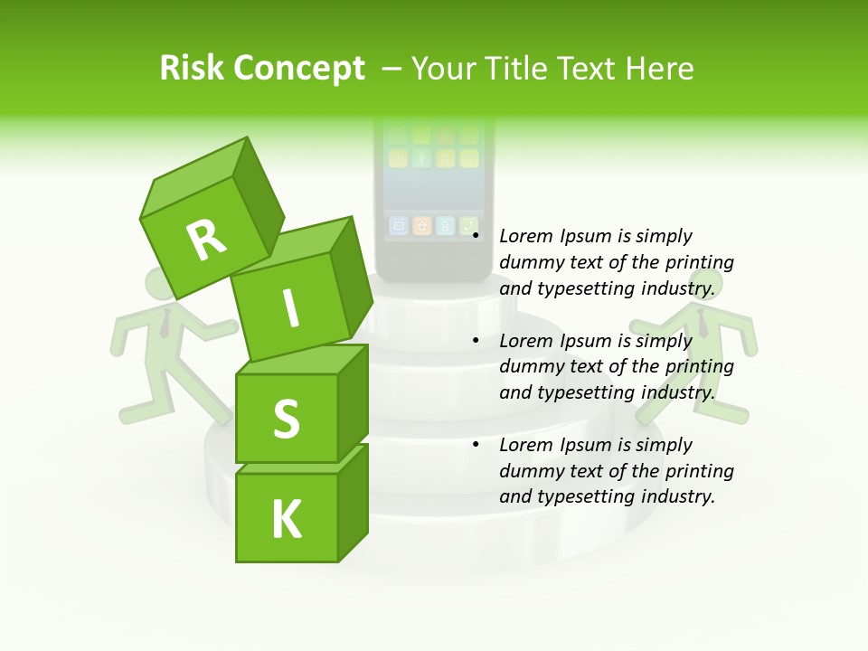Staircase Growth Stair PowerPoint Template