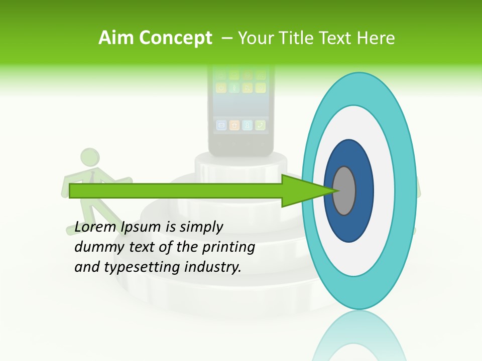 Staircase Growth Stair PowerPoint Template