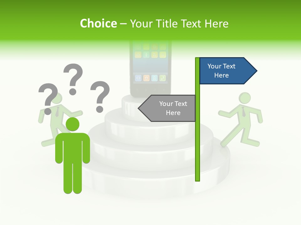 Staircase Growth Stair PowerPoint Template