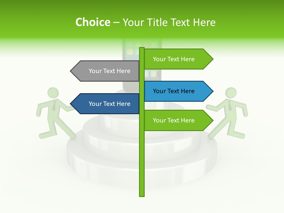 Staircase Growth Stair PowerPoint Template