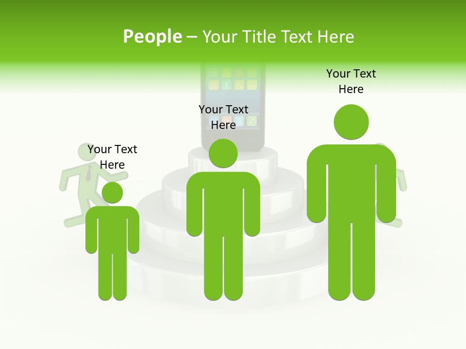 Staircase Growth Stair PowerPoint Template