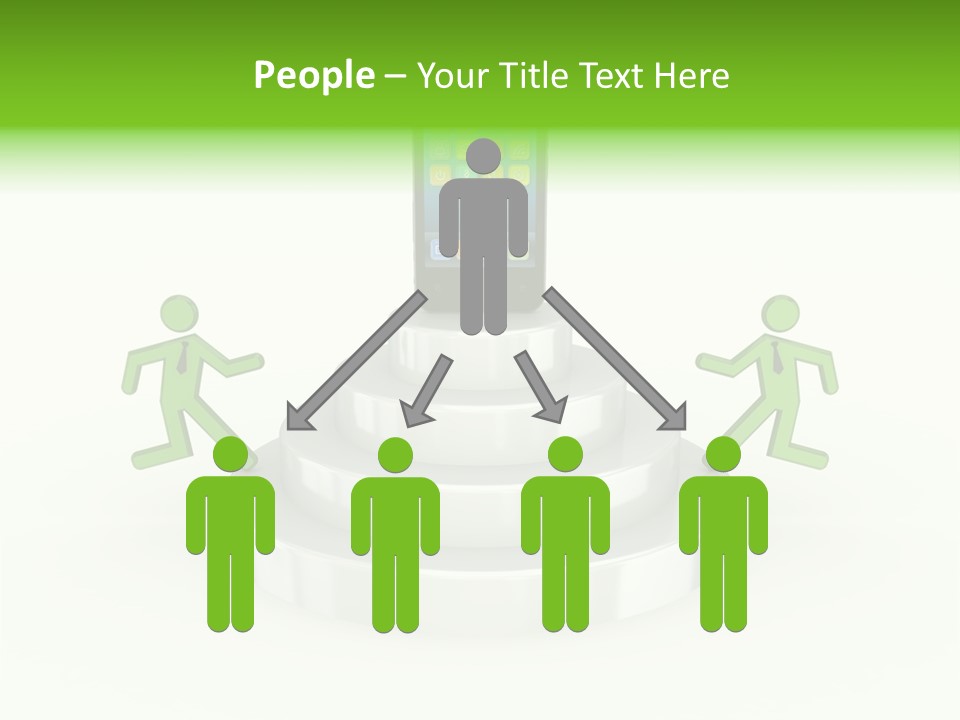 Staircase Growth Stair PowerPoint Template