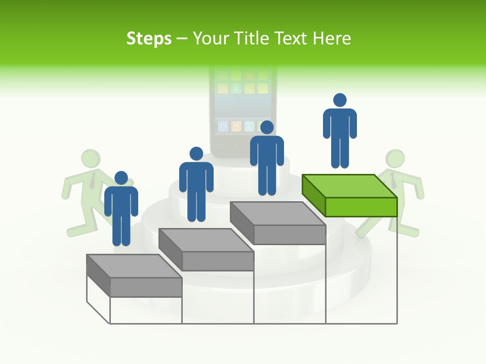 Staircase Growth Stair PowerPoint Template