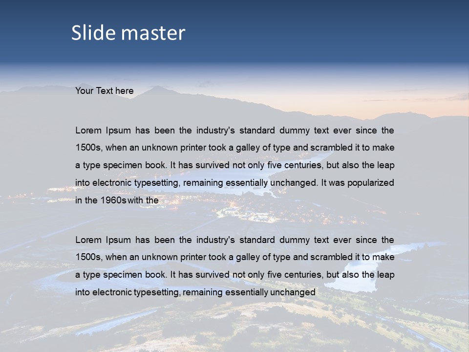 City Village Traffic PowerPoint Template