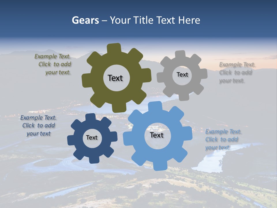 City Village Traffic PowerPoint Template