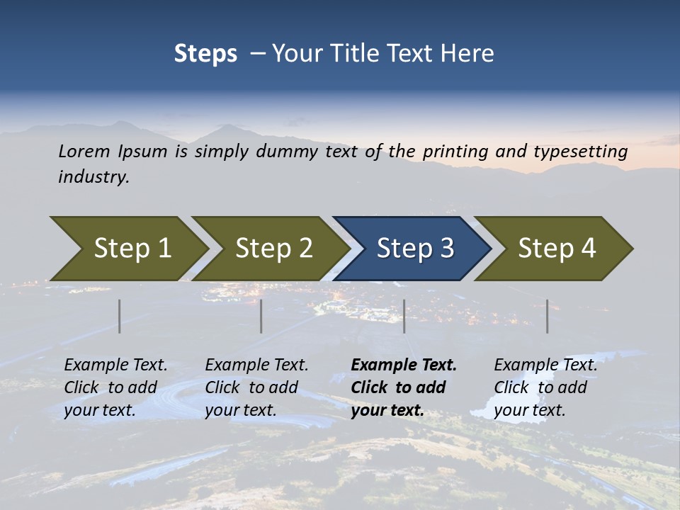 City Village Traffic PowerPoint Template