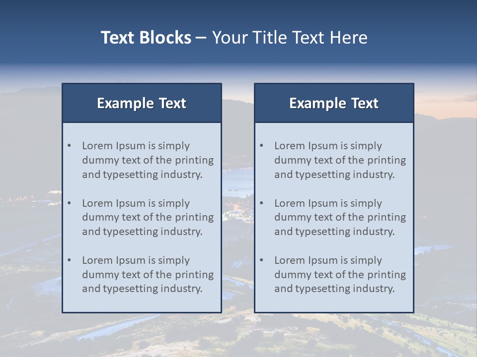 City Village Traffic PowerPoint Template