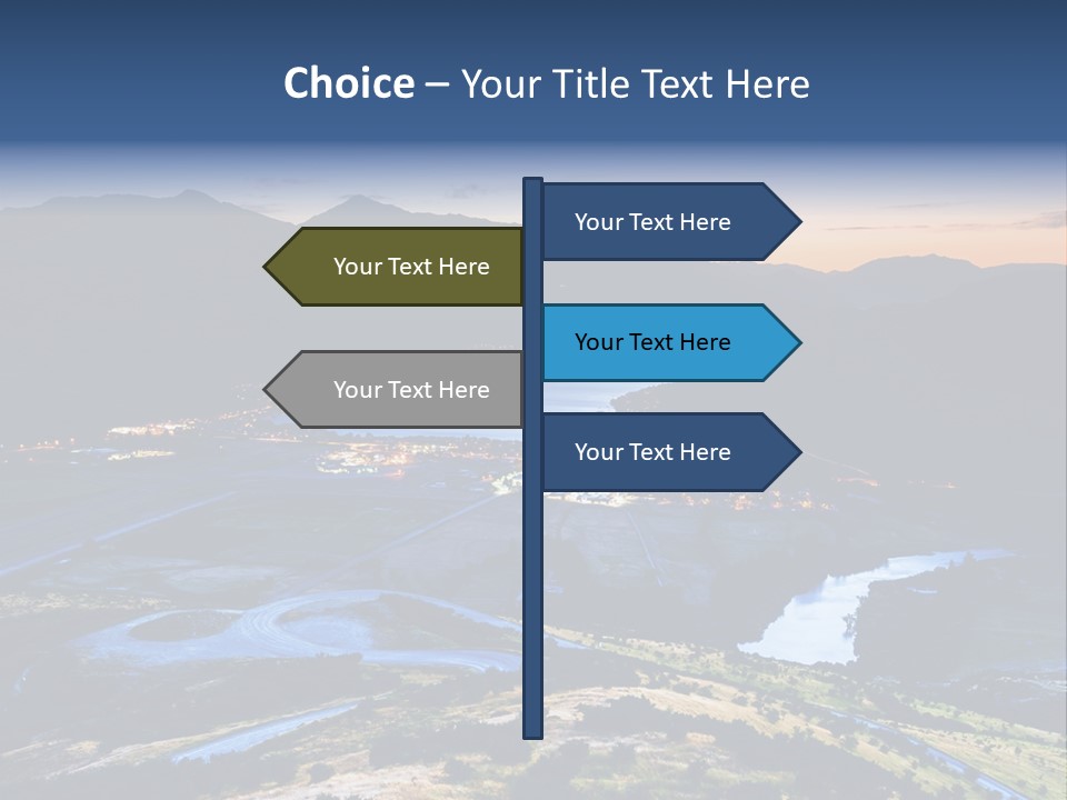 City Village Traffic PowerPoint Template