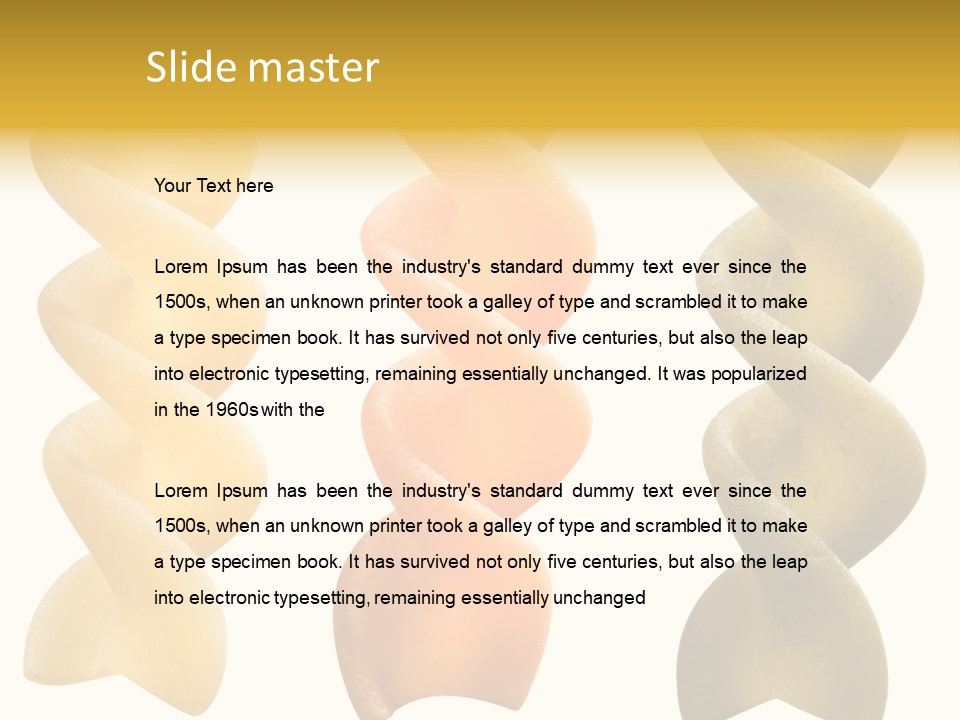 Macaroni Raw Path PowerPoint Template