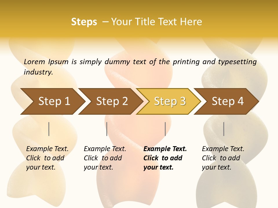 Macaroni Raw Path PowerPoint Template