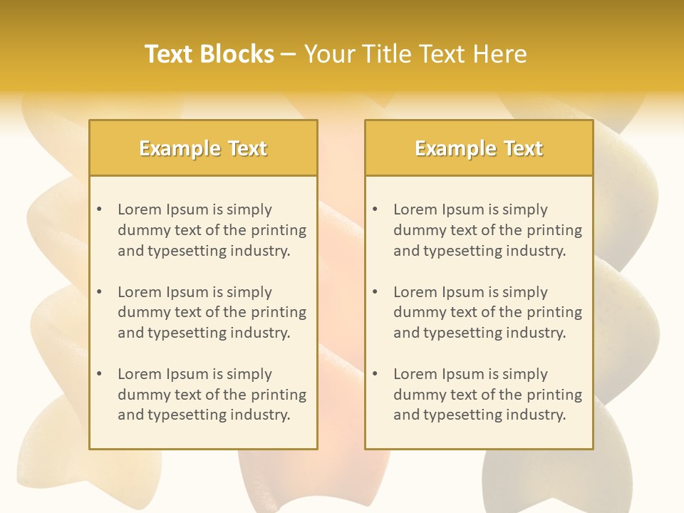 Macaroni Raw Path PowerPoint Template