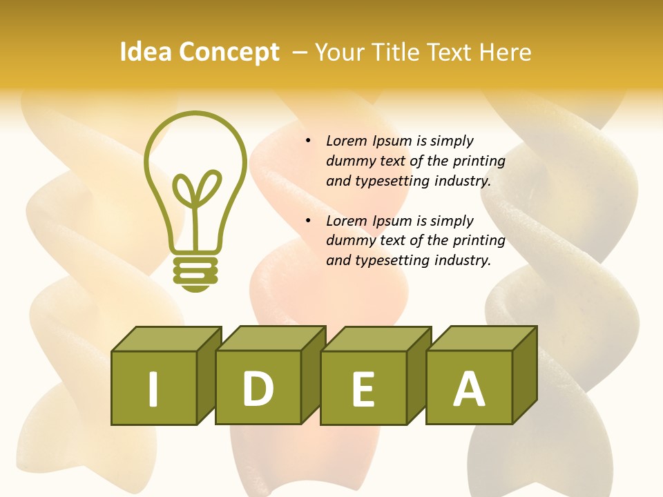 Macaroni Raw Path PowerPoint Template