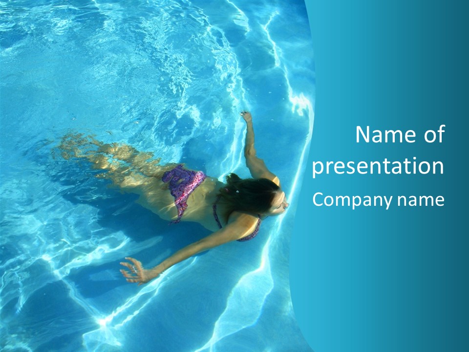 Island Blue Exercise PowerPoint Template