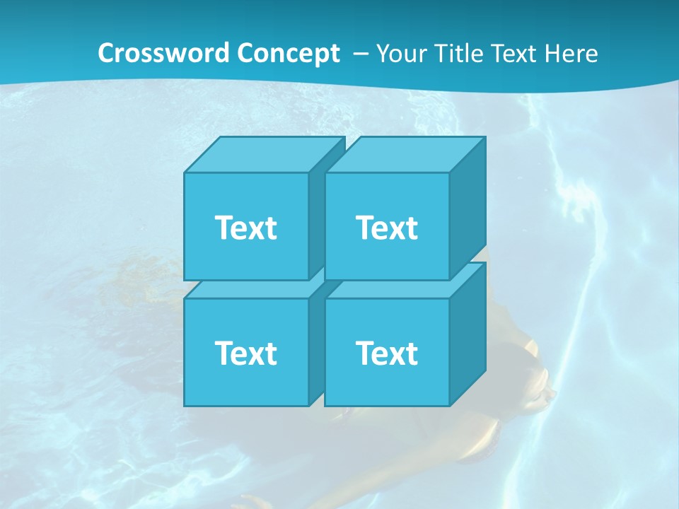 Island Blue Exercise PowerPoint Template