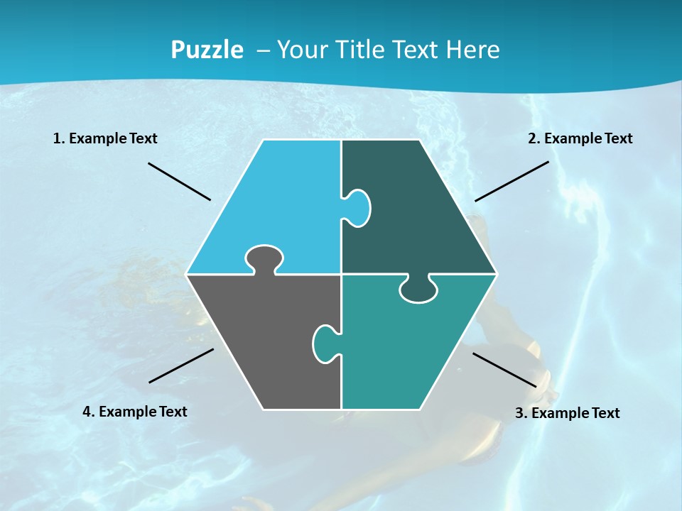 Island Blue Exercise PowerPoint Template