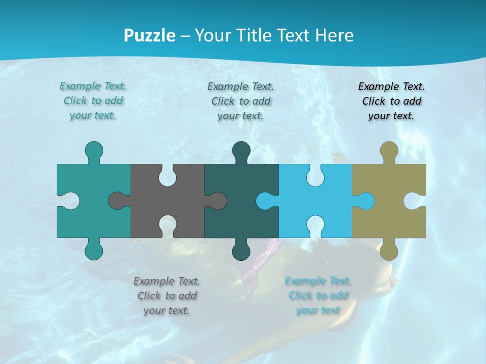 Island Blue Exercise PowerPoint Template