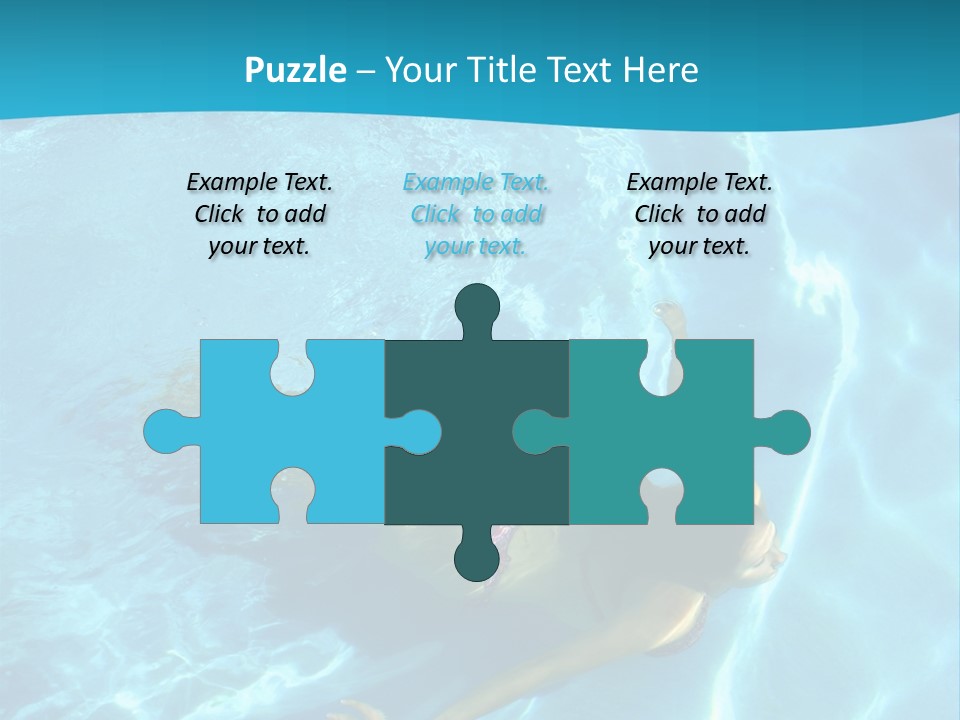 Island Blue Exercise PowerPoint Template