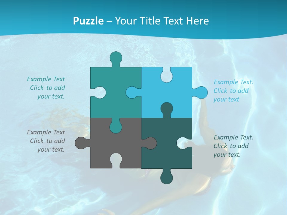 Island Blue Exercise PowerPoint Template