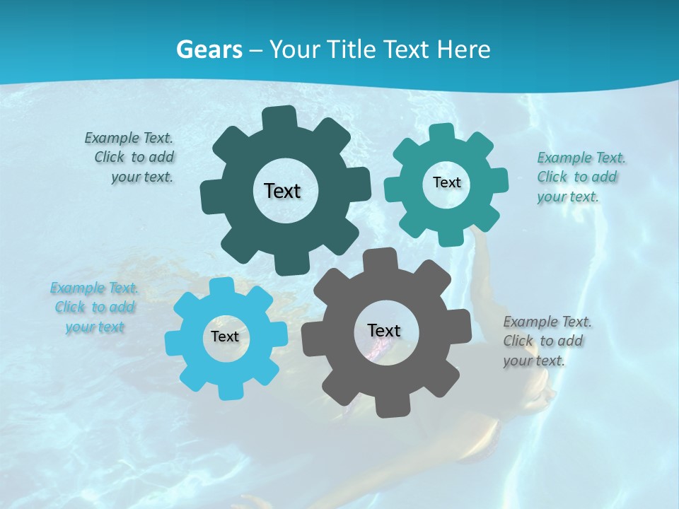 Island Blue Exercise PowerPoint Template