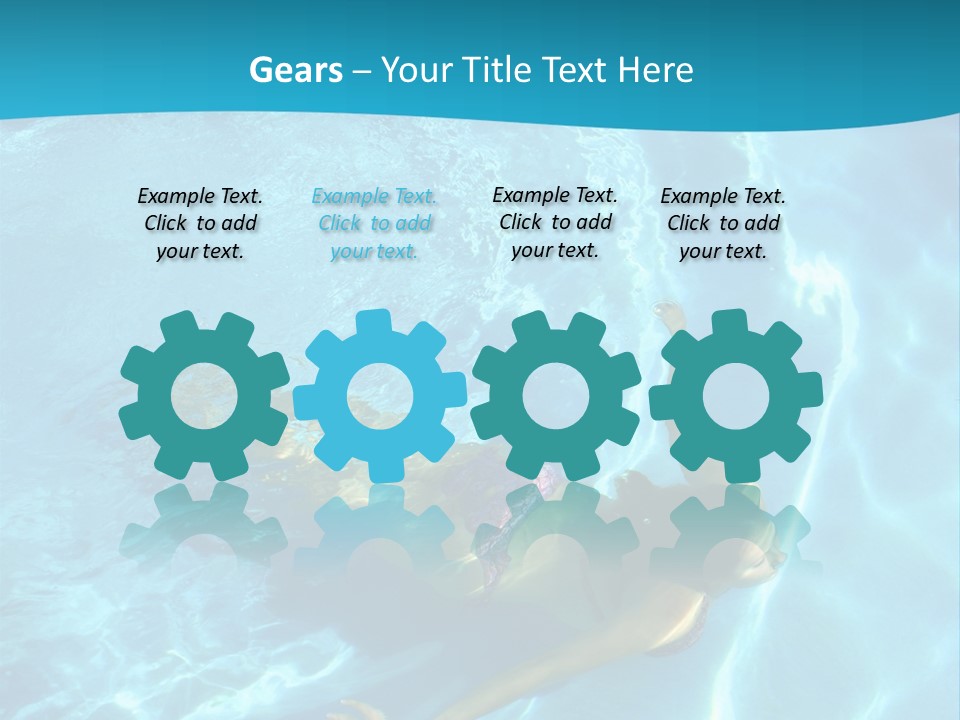 Island Blue Exercise PowerPoint Template