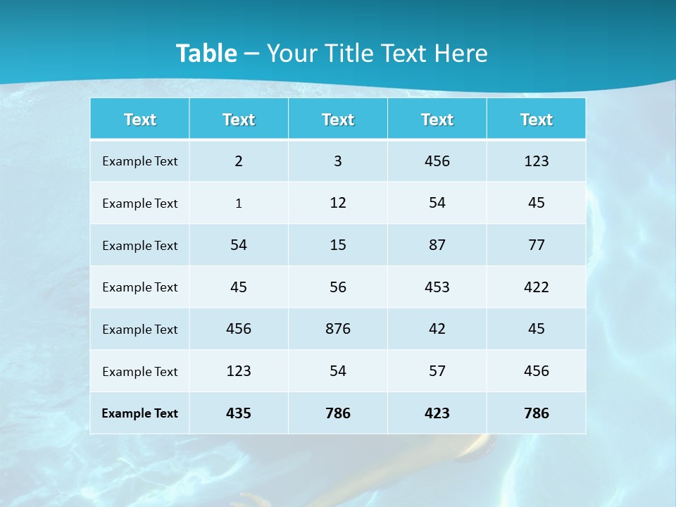 Island Blue Exercise PowerPoint Template