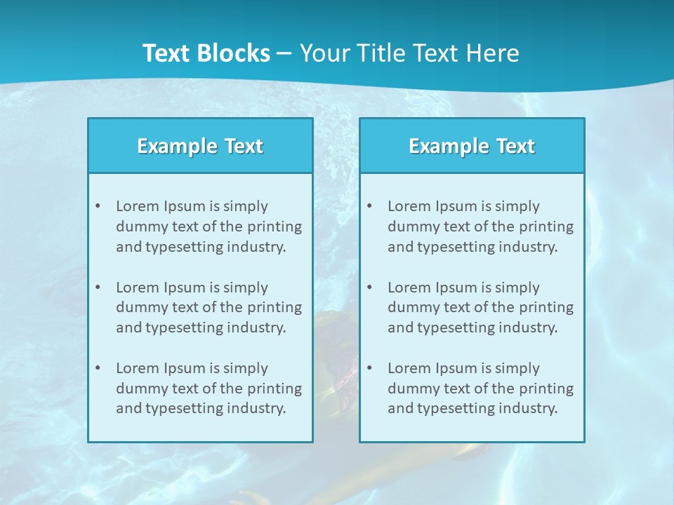Island Blue Exercise PowerPoint Template